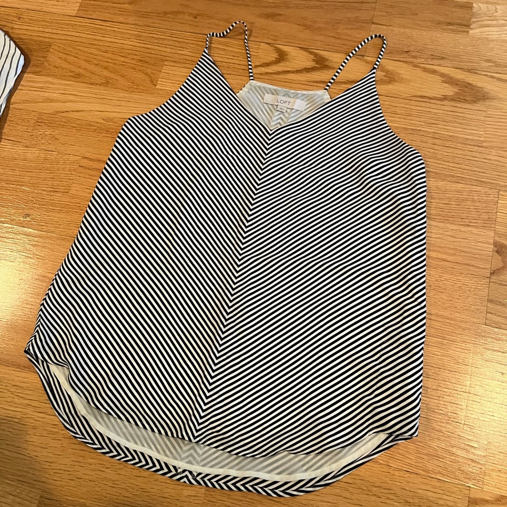 Loft striped tank size small